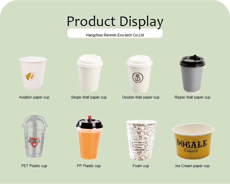 Single Wall Paper Cup Custom Coffee Paper Cup Disposable Cup